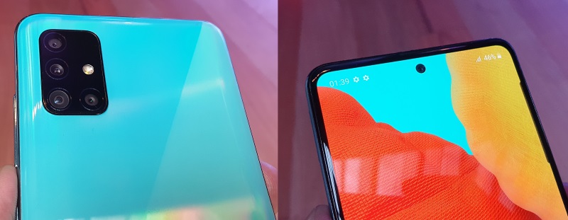 Samsung Galaxy A51 - detalhes das câmeras