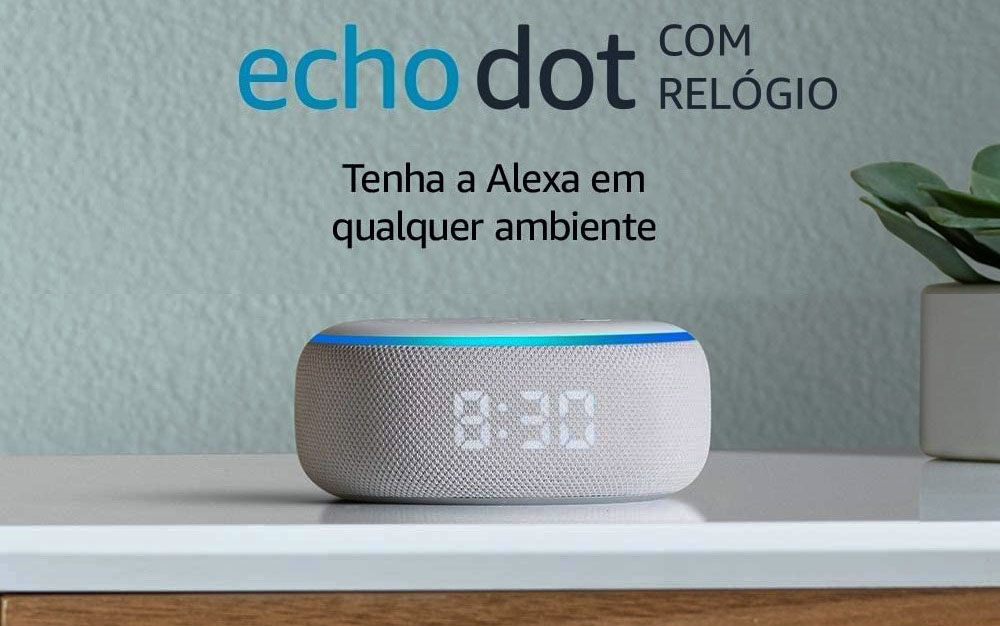 Read more about the article Amazon: a nova caixa de som Echo Dot agora tem relógio em LED