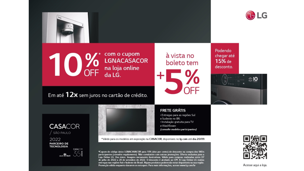 Promoção LG na Casacor