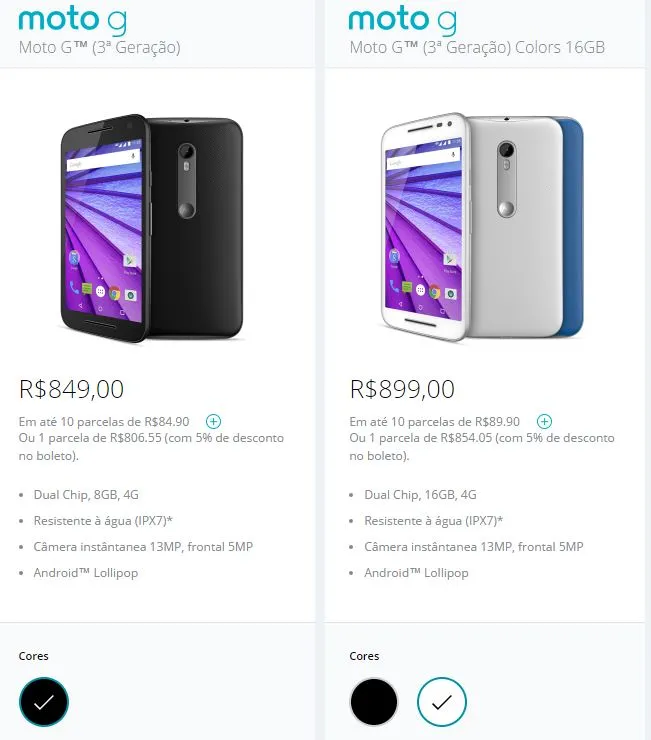 moto G 3a