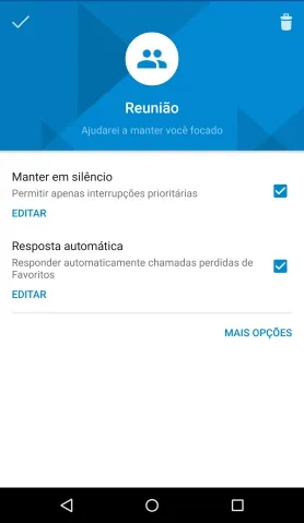 Modo reunião: Moto G entra no perfil silencioso automaticamente de acordo com sua agenda.