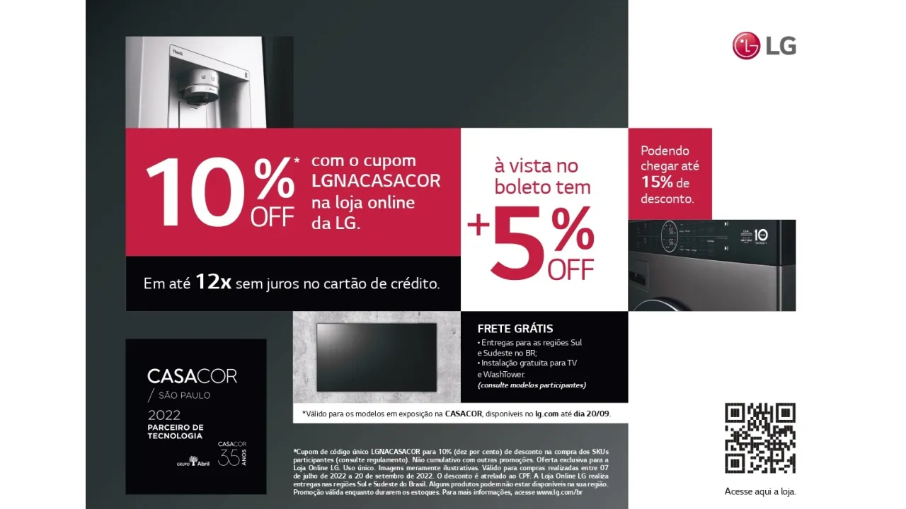 Promoção LG na Casacor